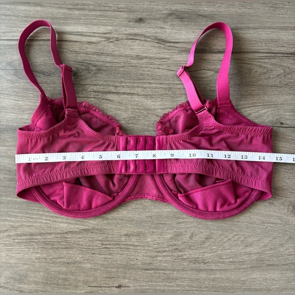 NWOT Delimira Balconette Bra Eggplant Lace Not Padded W/ Underwire Size 38F W685 - Picture 10 of 10